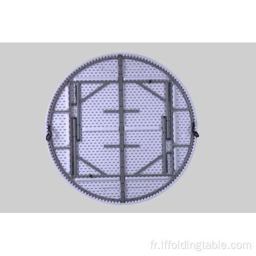 Table de salle à manger ronde pliante en plastique de haute qualité de 183 cm